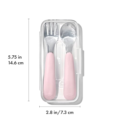 Toddler Fork and Spoon Travel Set with Case