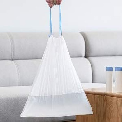 Charmount 4 Gallon Trash Bags - Drawstring Small Trash Bags for Home & Office | 60 Count, Easy to Separate