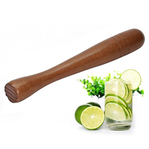7.6-Inch Wooden Cocktail Muddler for Drinks and Kitchen Use