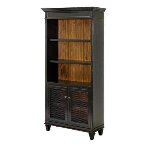 Bowery Hill 3-Piece Office Credenza Set with Desk, File Cabinet & Bookcase