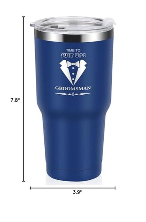 Pengtai Groomsmen Tumbler Gift for Wedding Bachelor Party Proposals - 30oz