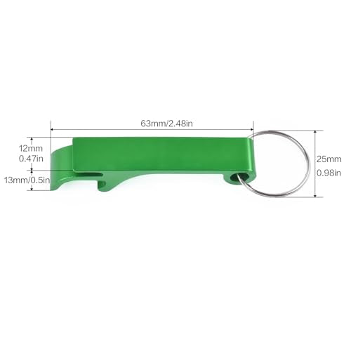 Bulk 100pcs Custom Logo & Photo Bottle Opener Keychains - Personalized Aluminum