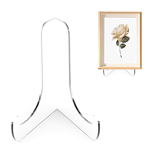 3-Inch Clear Acrylic Display Stand, 60-Degree Angled Easel Holder (2-Pack)