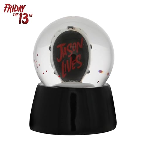 Friday the 13th Jason's Mask 3-Inch Mini Snow Globe with Red Glitter