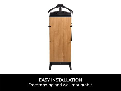 Corby 7700 Oak Pants Press with Timer & Wall Mount – Clothes Steamer & Ironing