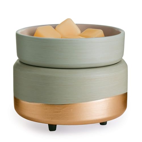 2-in-1 Fragrance and Candle Warmer Lamp, Midas Gold Electric Wax Melter