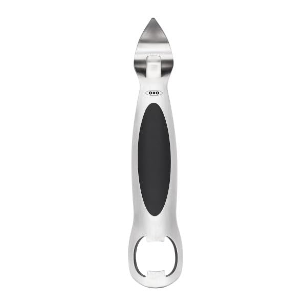 OXO Stainless Steel Bottle and Can Opener - Dual-Sided Kitchen Tool