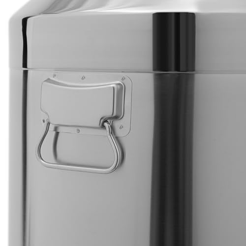 76L Stainless Steel Milk Can - Heavy Duty Liquid Storage Tank, No Spout