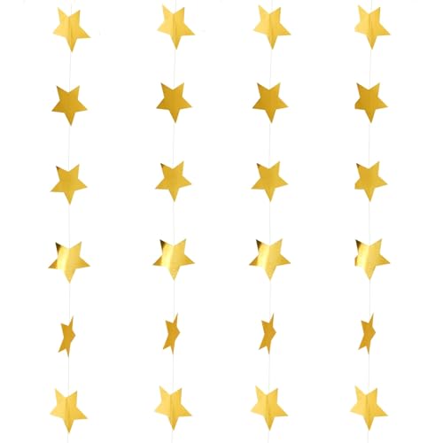 4 Pcs Star Garlands,157 in, Glitter Garlands Banner Decor