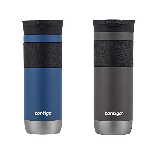 Vacuum-Insulated Stainless Steel Travel Mug 2-Pack, 20oz Leak-Proof Coffee Cup
