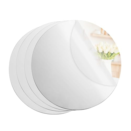 16-Pack 8-Inch Round Acrylic Mirror Sheets for Centerpiece Table Decor