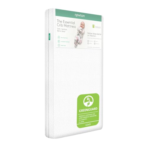 Newton Baby 4-Inch Essential Breathable Washable Crib Mattress - White