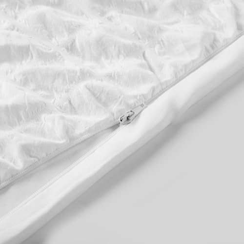 Seersucker Duvet Cover for 48x72 Weighted Blankets with Zipper