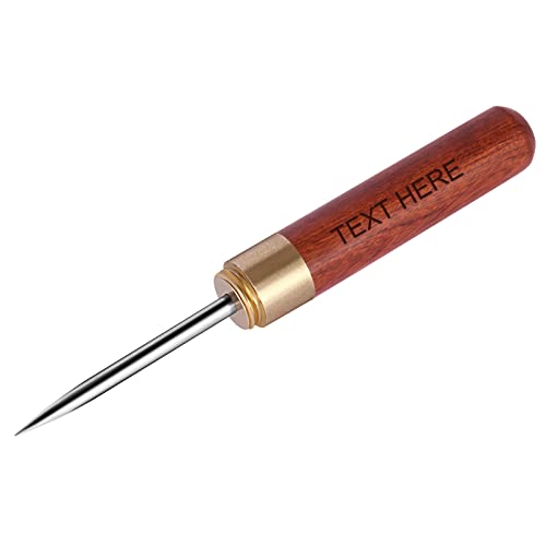 Personalized Rosewood Ice Pick with Safety Wooden Handle - Custom Name Tool for Breaking Ice