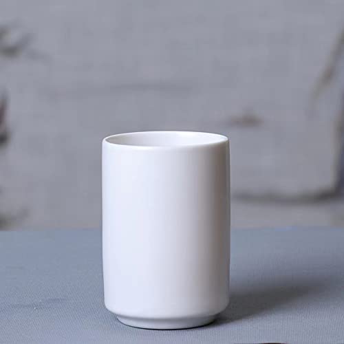 RabyLeo White 280ml Japanese Minimalist Handleless Ceramic Mug - Tea & Coffee Cup