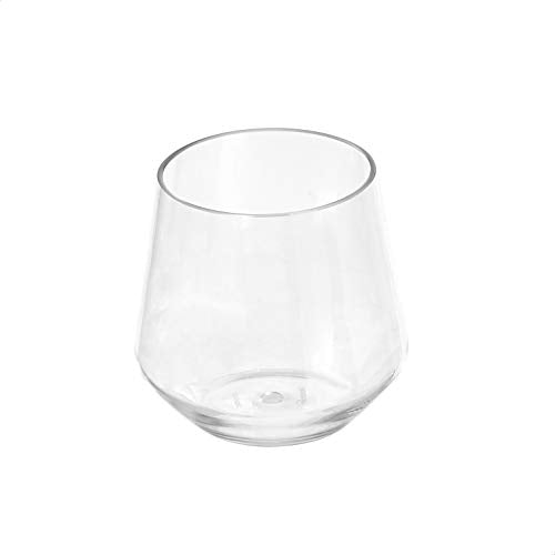 14-oz Stemless Wine Glasses, Shatterproof Tritan Plastic, Set of 4
