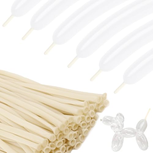 Clear 260 Long Balloons for Twisting, Modeling & Balloon Arches (100 Pcs)