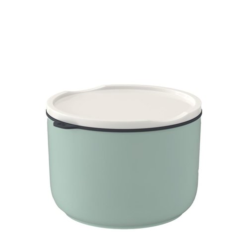 Villeroy & Boch like ToGo & ToStay - lunch box, 13 x 9.5 cm, premium porcelain, round, Mint green