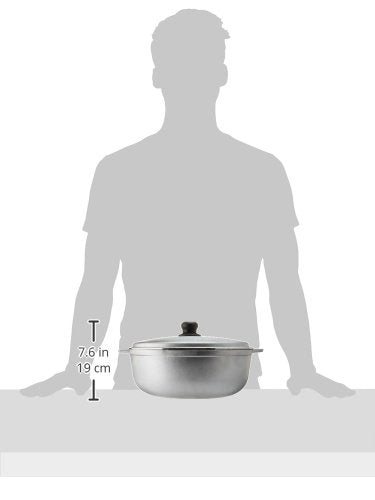 7.5 Quart Cast Aluminum Caldero Pot with Lid for Cooking & Serving