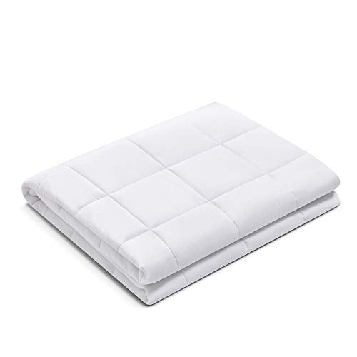 California King Size Weighted Blanket - 90''x108'', 40lbs, Cotton