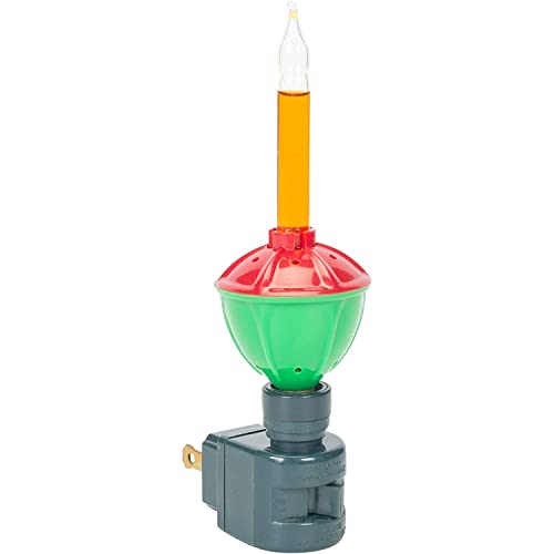 Roman C7 Classic Swivel Christmas Bubble Night Light - Festive Plug-In Decor