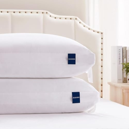 Adjustable King Size Pillows Set of 2 | Hybrid Memory Foam & Down Alternative