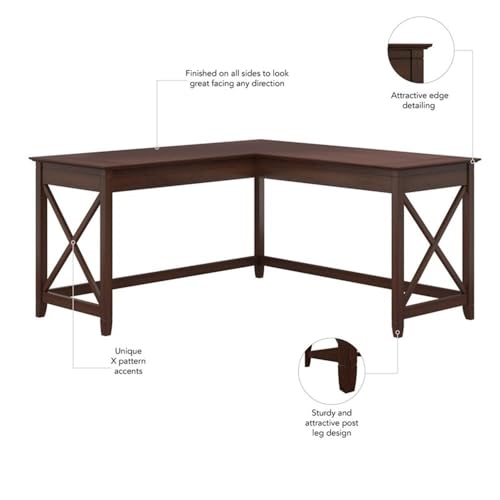 60W L-Shaped Corner Desk with Mobile File Cabinet and Desktop Organizers