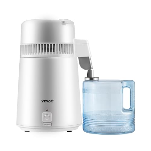 Countertop Water Distiller 1.1 Gallon (4L) - 750W Stainless Steel Machine