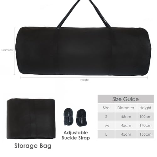 Extra Large Heavy-Duty Folding Mattress Storage Bag - 62x20x20 inches, Waterproof with Reinforced Handles