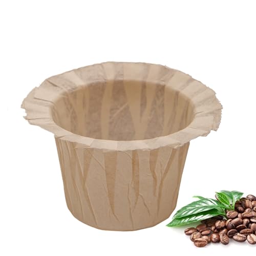 Unbleached Disposable Paper Coffee Filters for Reusable Pods - 100 Pack