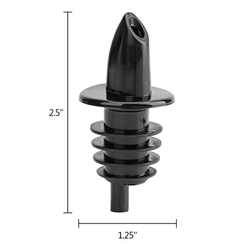 Hedume 50 Pack Liquor Bottle Pourers - Free Flow Spouts for Bars & Restaurants