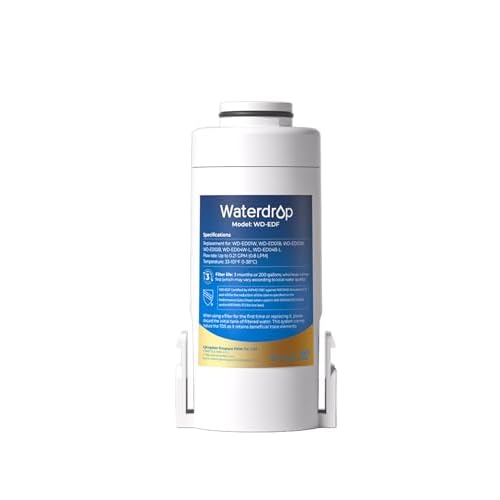 Waterdrop WD-EDF Replacement Filters for Waterdrop Electric Water Filter Pitcher ????-????????/????????/????????/??????????/??????????, 3 Months or 200 Gallons, NSF/ANSI 401&53&42, 1 Filter