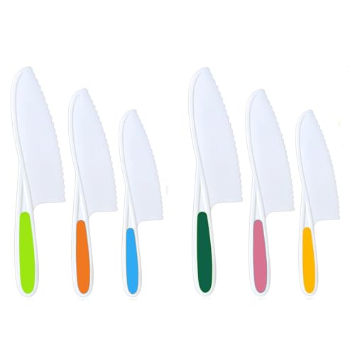 Kids Kitchen Knife Set 6-Piece Safe Toddler Cooking Tools