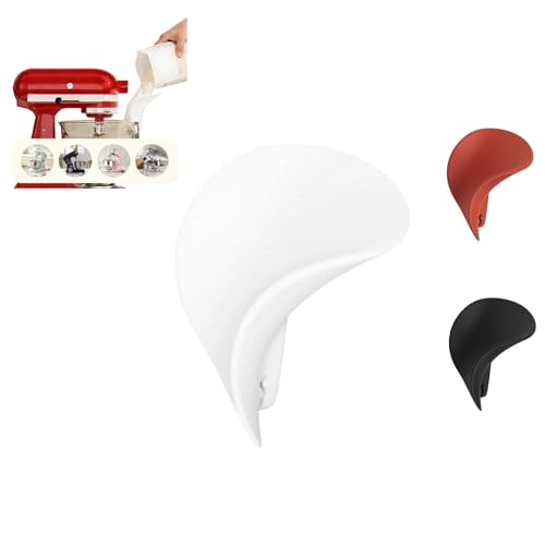 Silicone Flour Pouring Chute and Splash Guard for Stand Mixers