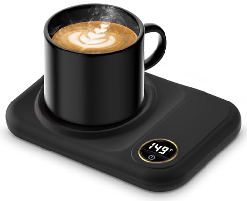 USB Coffee Mug Warmer with 3 Temperature Settings - Portable Drink Warmer for Coffee Tea Cocoa