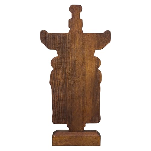 bgcarpenter 10-Inch Wooden Crucifix Cross with Stand – Handmade Beechwood