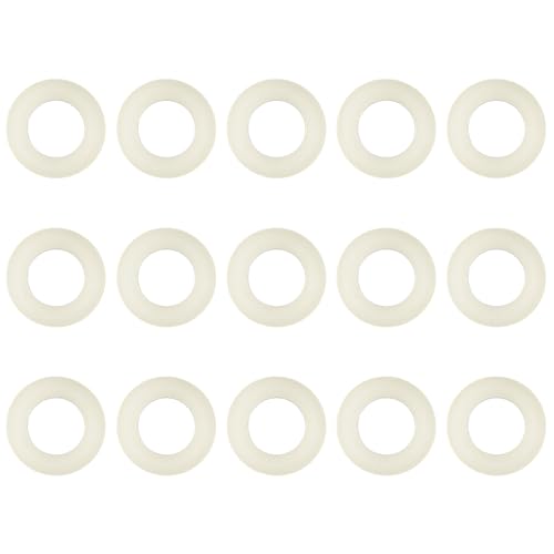 Nylon CO2 Regulator Washers for CGA-320 Fittings, 15-Pack Leak-Free Gaskets
