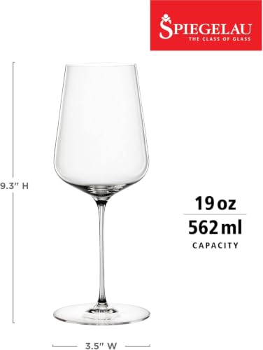 Universal Wine Glasses - 19 oz Lead-Free Crystal Set of 4