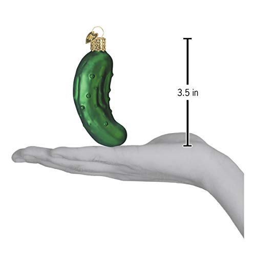 Hand-Blown Glass Pickle Christmas Ornament for Holiday Tree Tradition