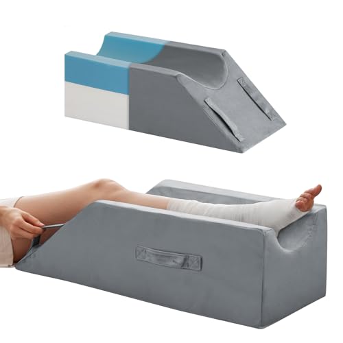Leg Elevation Wedge Pillow for Surgery Recovery - Memory Foam
