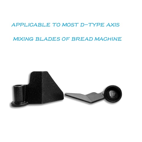 Universal Bread Maker Kneading Paddle Replacement, Non-Stick D-Shaped, 2-Pack