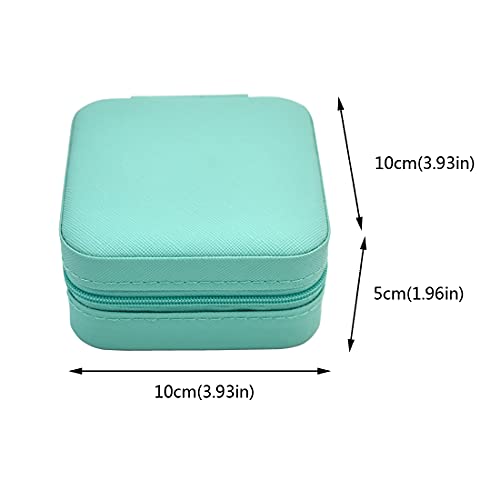 Portable Mini Jewelry Organizer Case for Travel - Blue