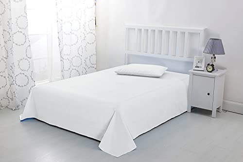 California King Flat Sheet, 800 Thread Count 100% Egyptian Cotton, White