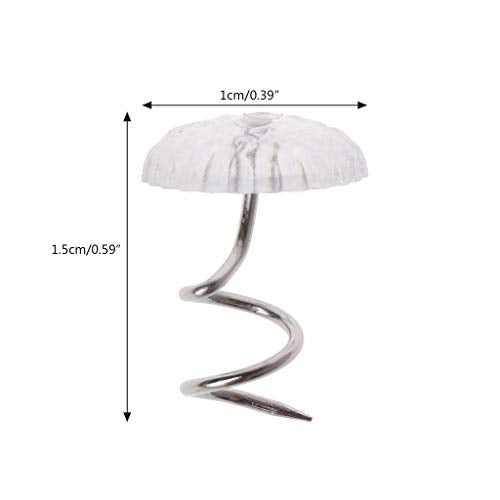 50 Pcs Upholstery Twist Pins - Clear Bed Skirt & Furniture Fixers