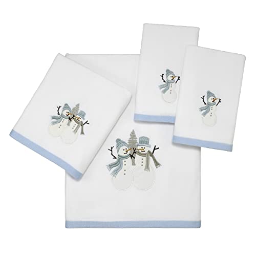 Avanti Frosty Friends 2-Pc Hand Towel Set – 16 x 28" Cotton Towels