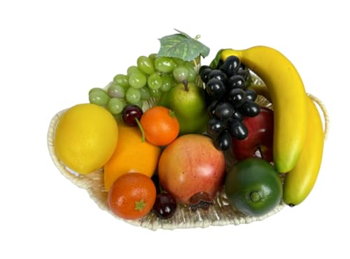 17-Piece Artificial Fruit Set for Home Decor and Photography
