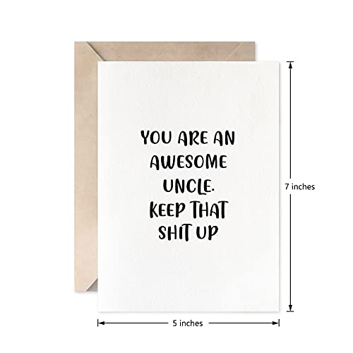 Funny Uncle Birthday Card - Unique Christmas, Father’s Day, Retirement Greeting