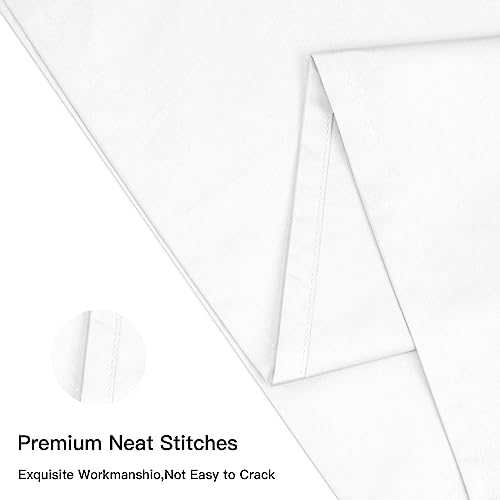 600 Thread Count 100% Cotton Pillowcases, Standard Size 20x26, Set of 2