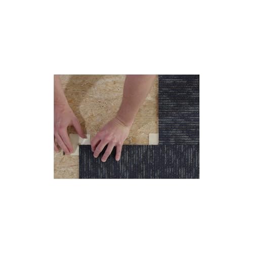 Carpet Tile Installation Tabs - 4x4 Inch Adhesive Tabs, 125-Pack