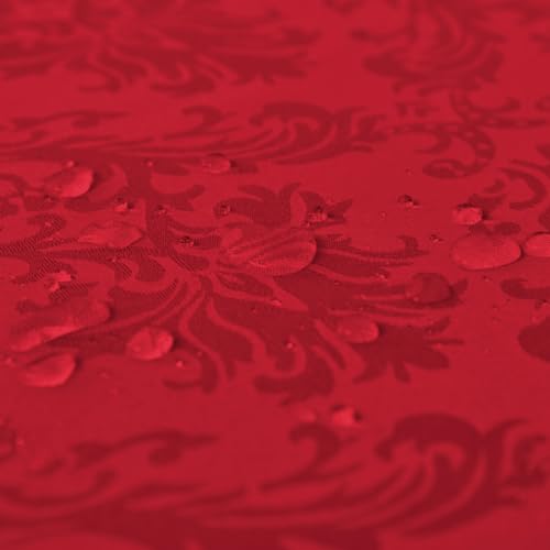 SASTYBALE Red Christmas Jacquard 20x20 In Napkins – Set of 4, Reusable Polyester